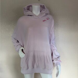 Hollister with Floral Embroidery Women’s Hoodie Size L